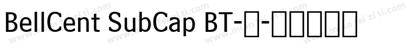 BellCent SubCap BT-普字体转换